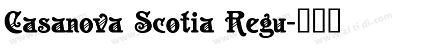 Casanova Scotia Regu字体转换
